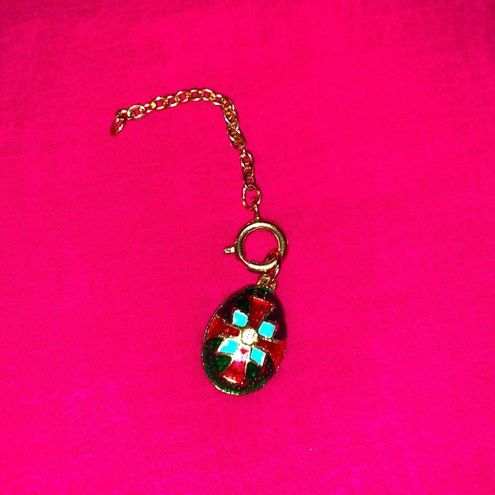 Joan Rivers vintage Egg shaped charm